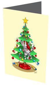 Kat i Juletræ